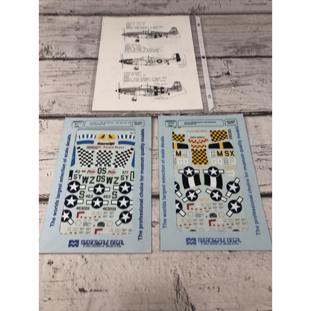 Microscale 1/48th Sherman was Right 48-0172 +Stars Look Down 48-205 Decals NEW